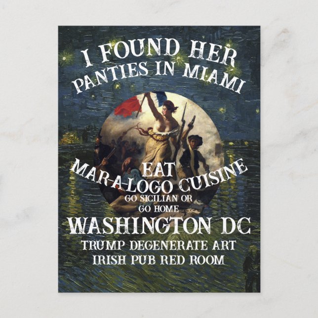 Trump Panties Miami Catholic Church White Postkarte (Vorderseite)