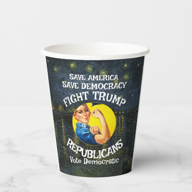 Trump Pappbecher (Vorderseite)
