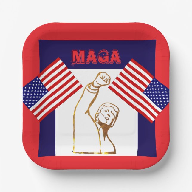 TRUMP PAPPTELLER (Vorderseite)