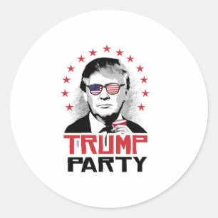 Trump Partei 2016 Runder Aufkleber