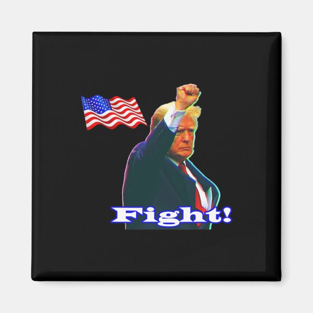 Trump Patriot Kampf  Magnet (Vorne)