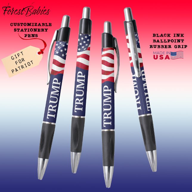 TRUMP Patriotic American Flag Red White & Blue 🇺  Kugelschreiber (Trump Patriotic USA red white & blue American Flag Stationery Pen 🇺🇸)