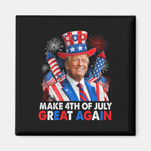 Trump Patriotic Feuerwerk macht 4. Juli Große AG Magnet