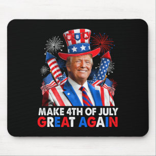 Trump Patriotisches Feuerwerk Macht 4. Juli Großar Mousepad