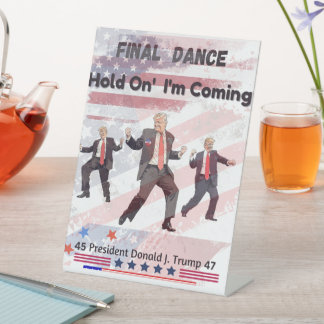 Trump Pedestal Sign Sockelschild