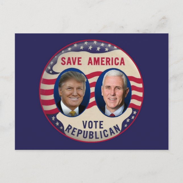 TRUMP PENCE 2016 POSTKARTE (Vorderseite)
