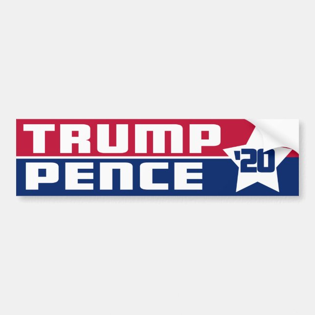 Trump Pence 2020 Autoaufkleber (Vorne)