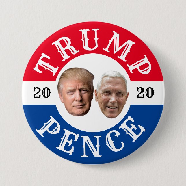 Trump Pence 2020 Button (Vorderseite)