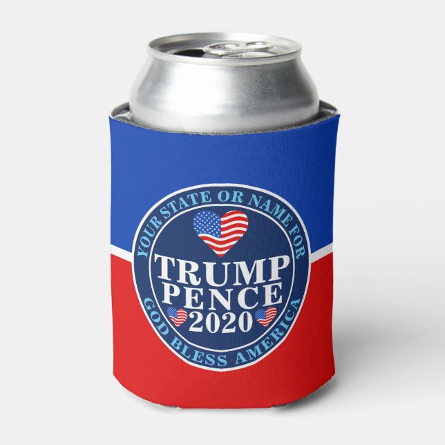 Trump Pence 2020 Herz Patriotic Typ Stuff Dosenkühler (Kanne Vorderseite)
