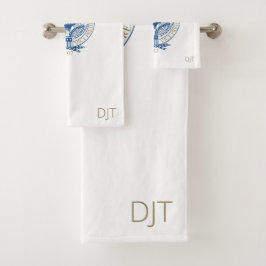 Trump Pence - Amtseinführung Mit Monogramm Badhandtuch Set