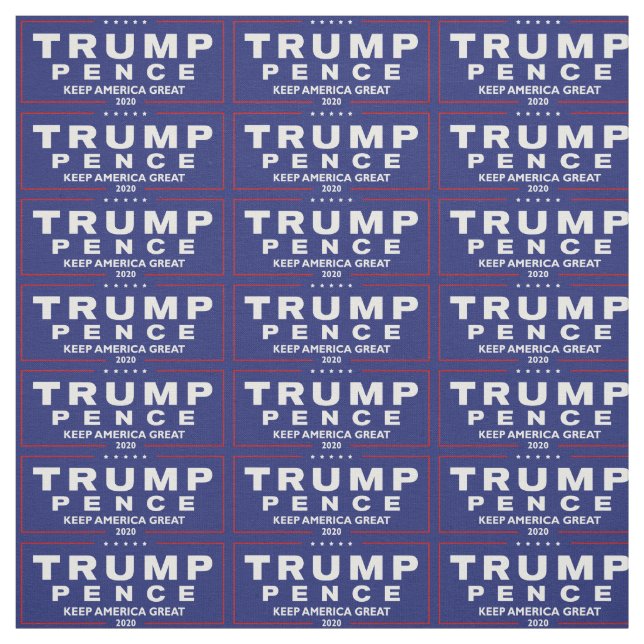 Trump & Pence Behielt America Great 2020, ZSSG Stoff (Muster)