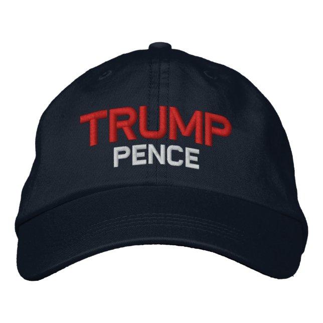 Trump Pence Bestickte Baseballkappe (Vorderseite)