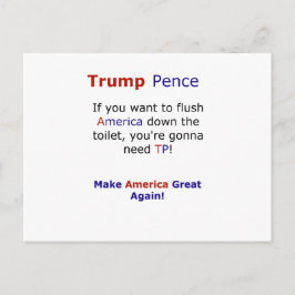 Trump Pence Funny Meme Wahl 2016 Postkarte