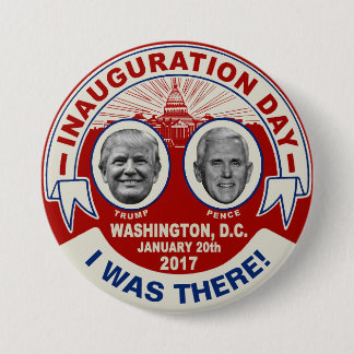 Trump Pence I war dort Einweihungstag Souvenir Button