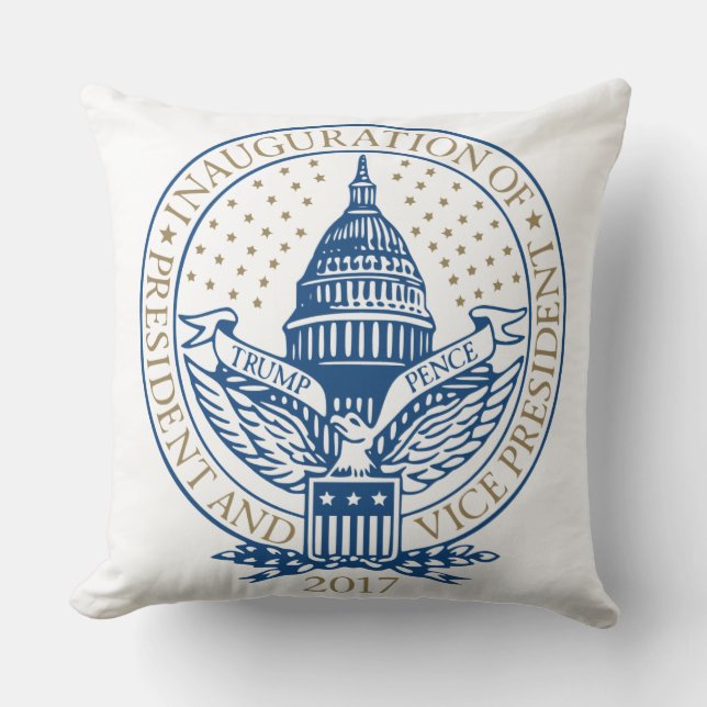 Trump Pence Präsident Einweihung des Logos Kissen (Vorderseite)