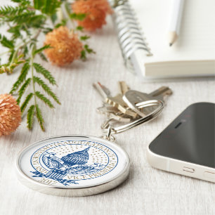 Trump Pence Präsident Einweihung des Logos Schlüsselanhänger