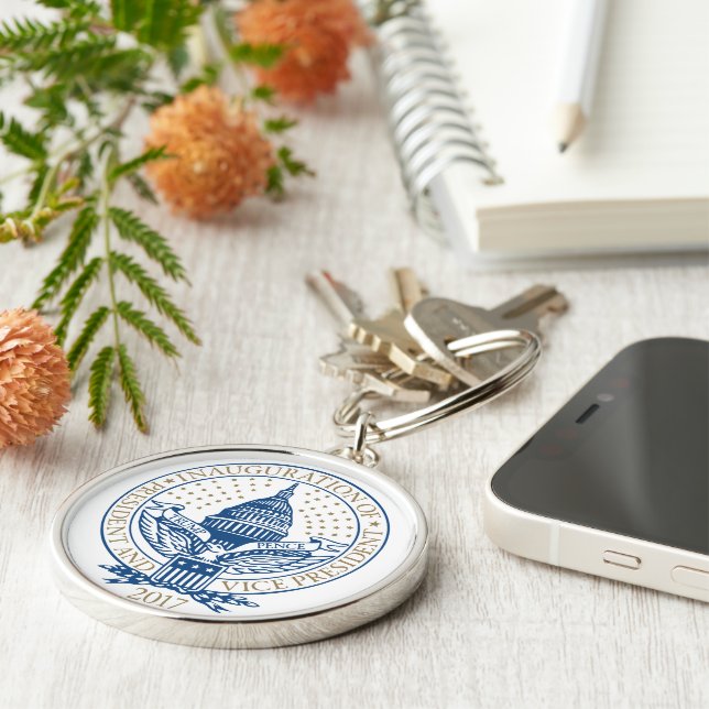 Trump Pence Präsident Einweihung des Logos Schlüsselanhänger (Seite)