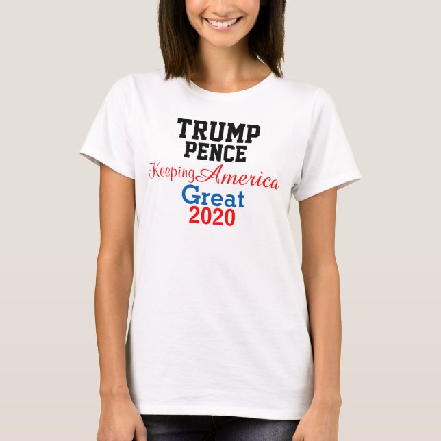 Trump Pence Republikaner 2020 T-Shirt (Vorderseite)