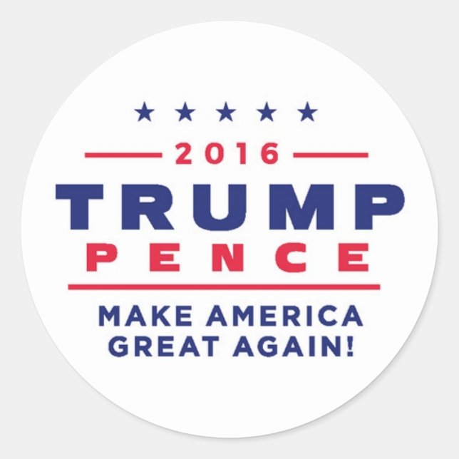 Trump/Pence Stickers (Vorderseite)