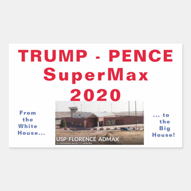 Trump Pence SuperMax 2020 Aufkleber (Vorderseite)