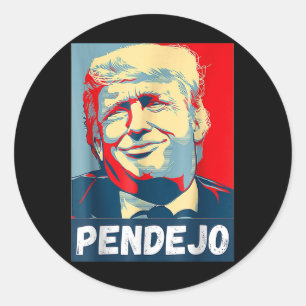 Trump Pendejo nicht mein Präsident Impeach T-Shirt Runder Aufkleber