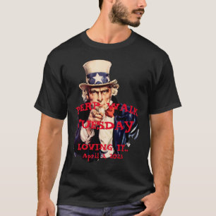Trump Perp Walk Dienstag 2023 Uncle Sam T-Shirt