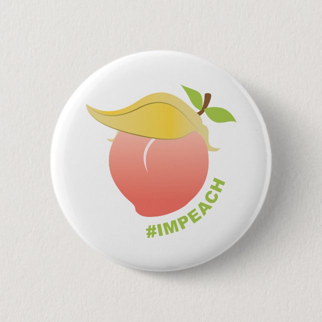 Trump-Pfirsich Button (Vorderseite)