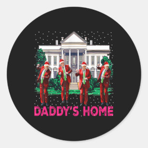 Trump Pink 2024 Nimm America Ck Daddys Zuhause Chr Runder Aufkleber