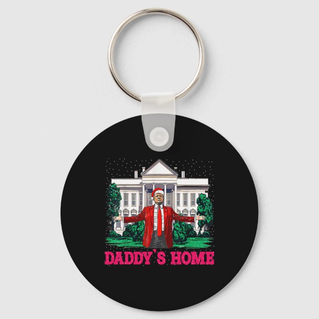 Trump Pink 2024 Nimm America Ck Daddys Zuhause Chr Schlüsselanhänger (Vorderseite)