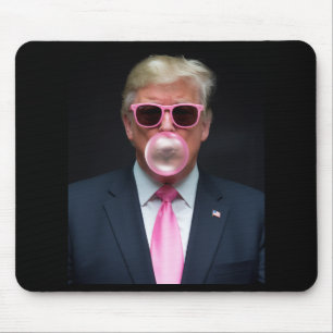 Trump Pink Bubble Gum Präsident 47 USA Mousepad