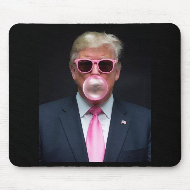 Trump Pink Bubble Gum Präsident 47 USA Mousepad (Vorne)