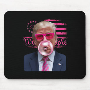 Trump Pink Gles Bubble Gum 4. Juli Amerikanische F Mousepad