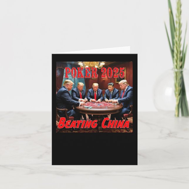 Trump-Poker 2025 Karte (Vorderseite)