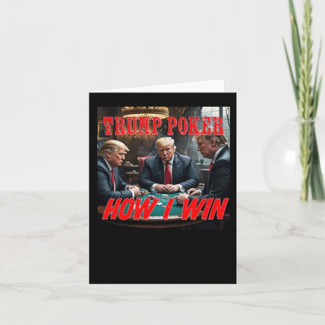 Trump-Poker Karte (Vorderseite)