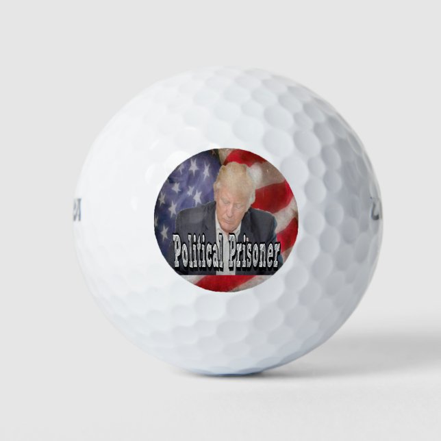 Trump Politischer Gefangener Golfball (Vorderseite)