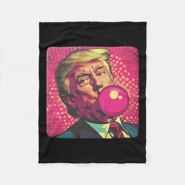 Trump-Pop 2024 Fleecedecke (Vorderseite)