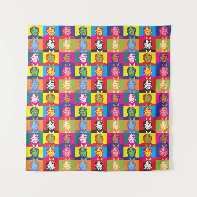 TRUMP POP ART TAPESTRY WANDTEPPICH (Vorderseite)
