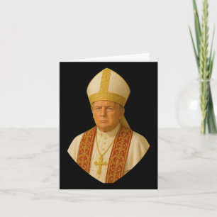 Trump Pope Graphic - Funny Political Design Karte