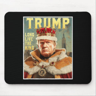 Trump-Porträt-Signatur Lang lebe der König Vintag Mousepad
