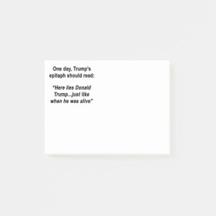 Trump Post-it Klebezettel