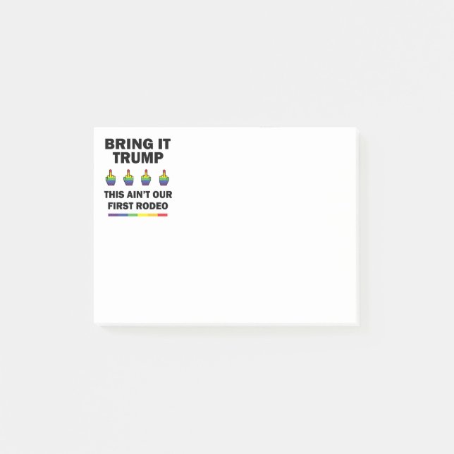 Trump Post-it Klebezettel (Vorderseite)