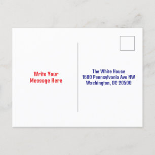 Trump Postcard im Weißen Haus Postkarte