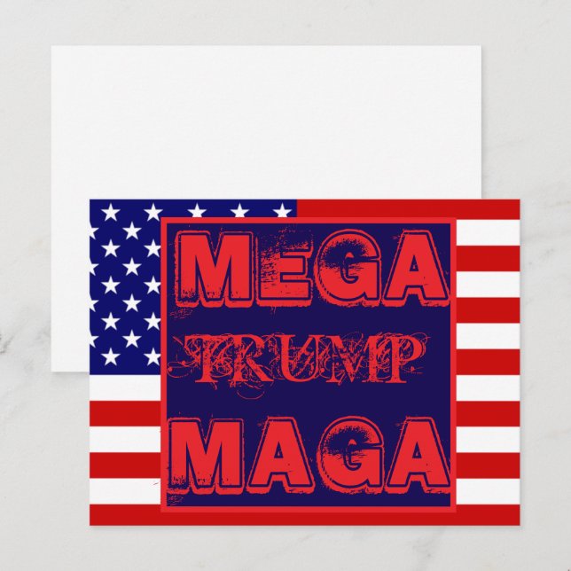 TRUMP POSTKARTE (Vorne/Hinten)