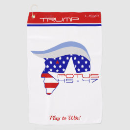 TRUMP POTUS 45-47 Golf Towel Golfhandtuch