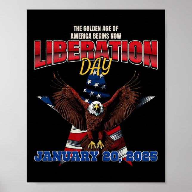 Trump Potus 47. erklärt 125 Befreiungstag  Poster (Vorne)