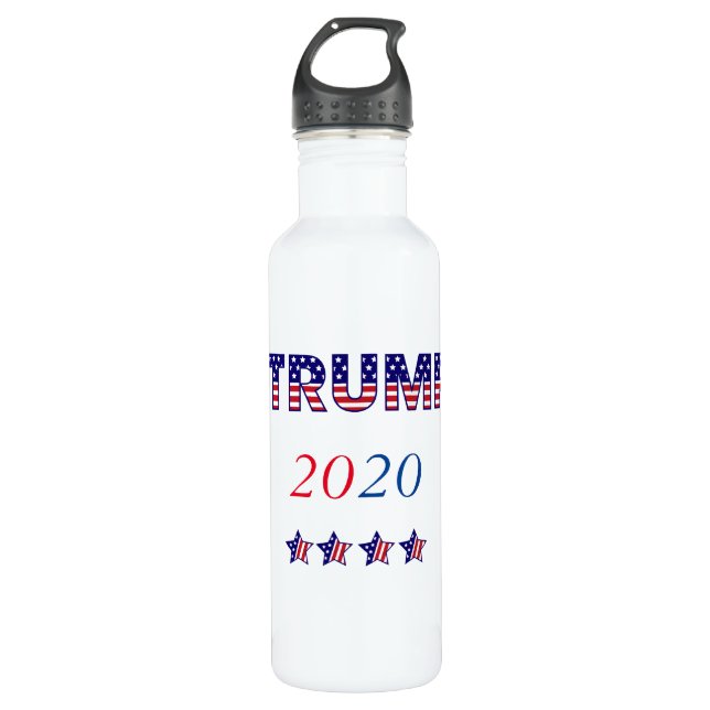 Trump Präsident 2020 Edelstahlflasche (Vorderseite)