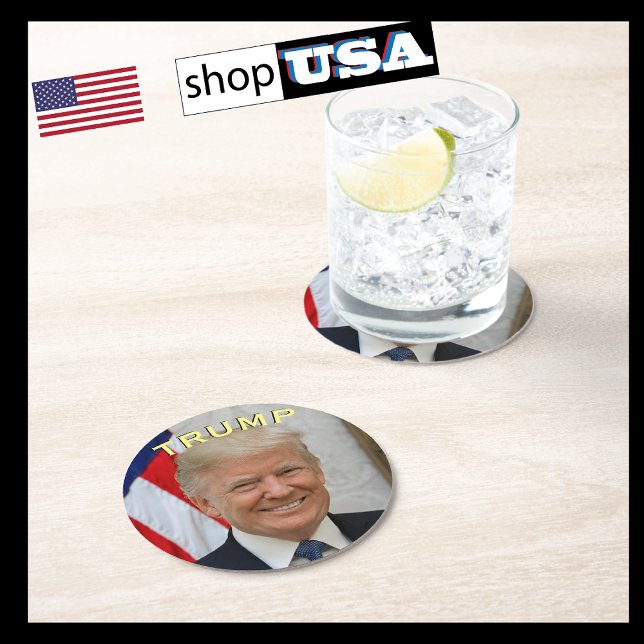 Trump Präsident 45 Epic Fun Fantastic Runder Pappuntersetzer (Von Creator hochgeladen)