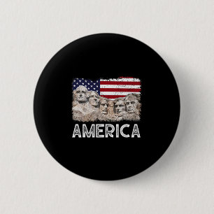 Trump Präsident 45. Rushmore Berg Amerikanische Fl Button