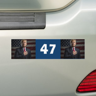 Trump-Präsident 47 Autoaufkleber