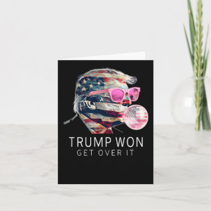 Trump-Präsident Funny Pink mit amerikanischer Flag Karte